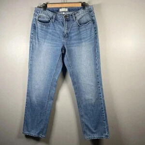 Henry & Belle Paxton Jeans Women's Size 32 Blue Mid Rise Med Wash Whisker Faded